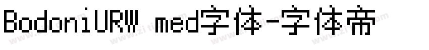 BodoniURW med字体字体转换